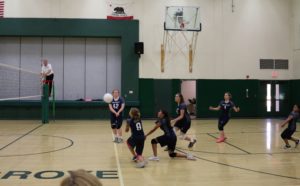 Volleyball team at Calvary Christian School